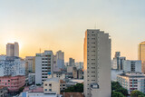 Belo Horizonte downtonw skyline at sunset