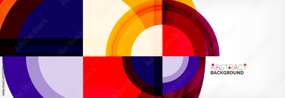 Round shapes, triangles and circles. Modern abstract background Round shapes, triangles and circles. Modern abstract background