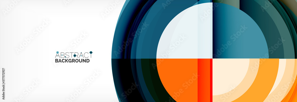 Round shapes, triangles and circles. Modern abstract background Round shapes, triangles and circles. Modern abstract background