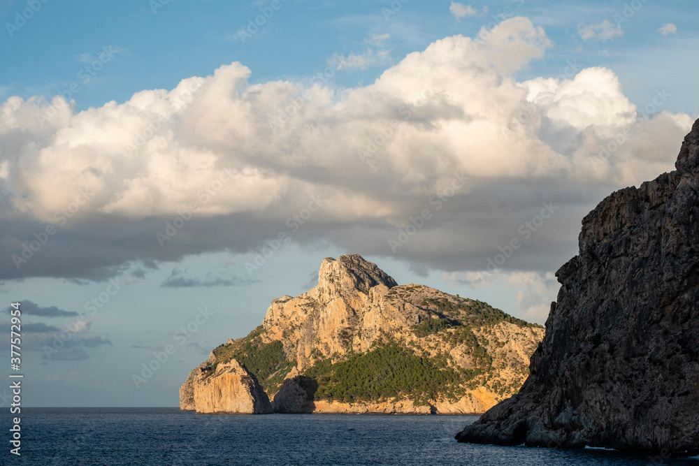 Islet of Es Colomer from Cala Boquer, Pollença, Mallorca, Spain