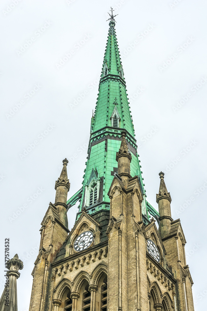 Fototapeta premium Cathedral Church of St. James in Toronto, Ontario, Canada. Cathedral is home of oldest congregation in city, parish was established in 1797.