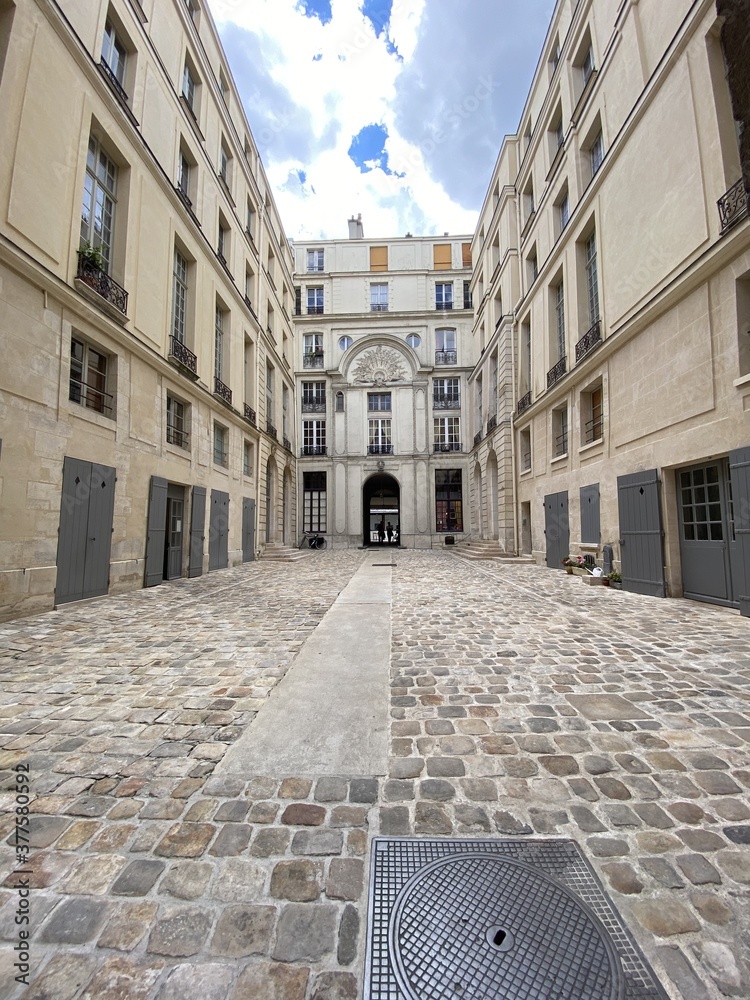 Fototapeta premium Rue pavées à Paris