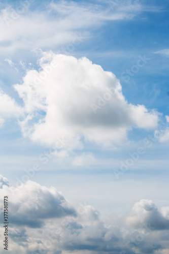 Obraz na płótnie Group of cloud in the sky w salonie