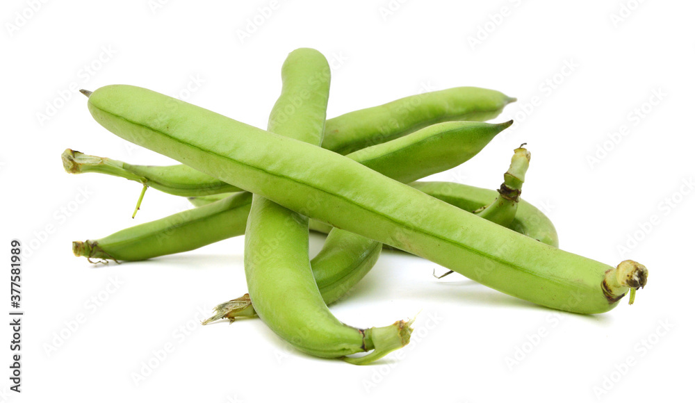 Broad Beans on white