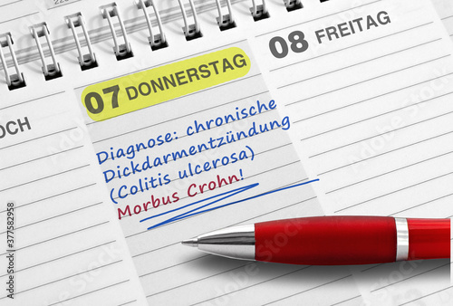 Notiz, Diagnose: Morbus Crohn! photo