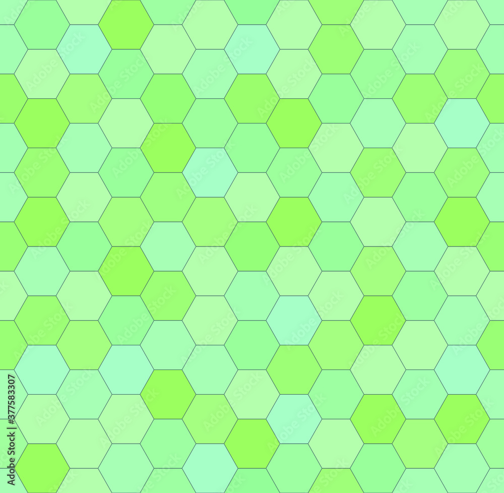 Green honeycomb mosaic. Vector illustration. Green honeycomb mosaic. Vector illustration.