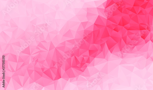 Pink polygonal background. Pink triangle background. Vector illustration.