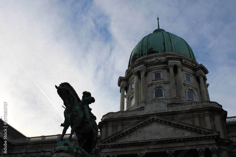 Young boy warm looking to the horizon in Budapest Young boy warm looking to the horizon in Budapest