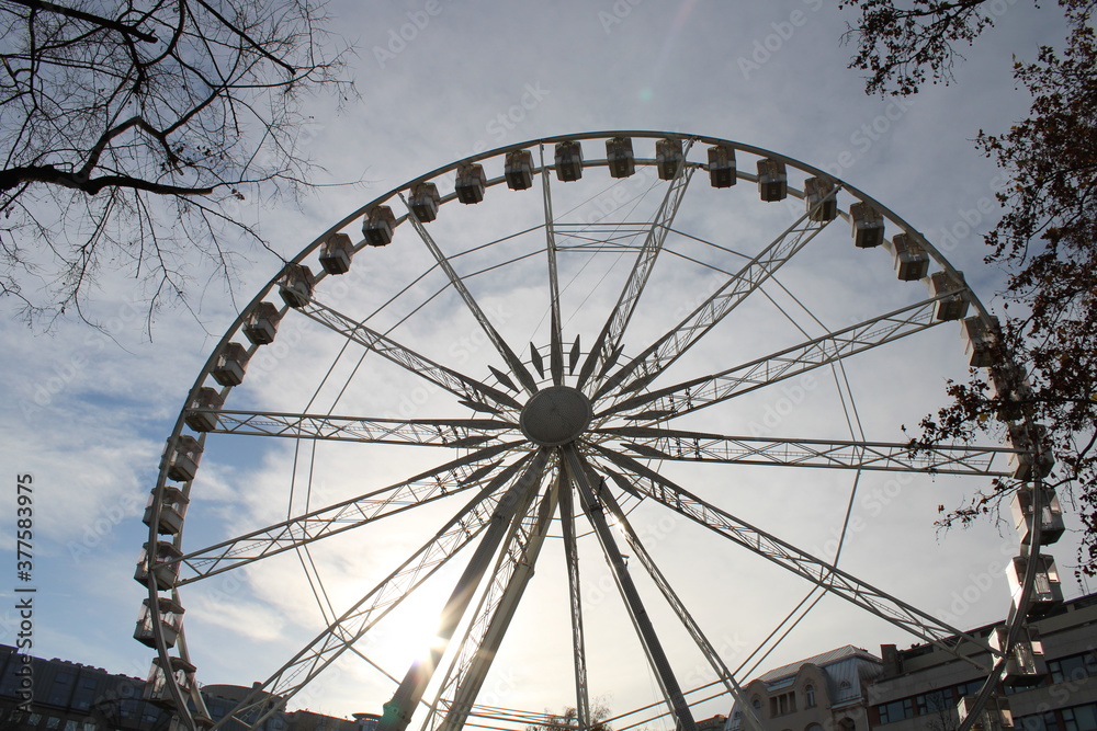 The ferris wheel in Budapest, Hungary The ferris wheel in Budapest, Hungary