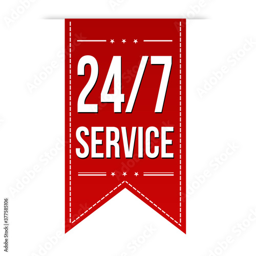 24/7 service banner design