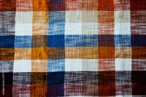 Texture of a Cute Fall Tablecloth