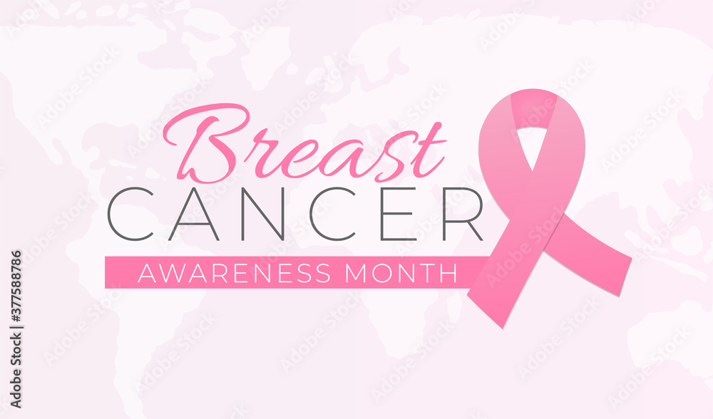 Breast Cancer Awareness Month Background Illustration Breast Cancer Awareness Month Background Illustration