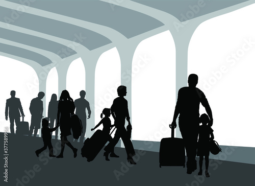 People on the train platform