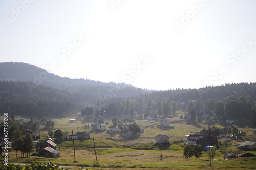 Hıdırnebi Plateau located in the town of Akçaabat, 1450 - 1500 m at its height, its natural beauty, is one of the most important holiday towns and accommodation sought and preferred in the Black Sea. photo