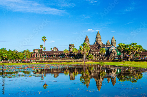 Angkor Wat complex in daylight