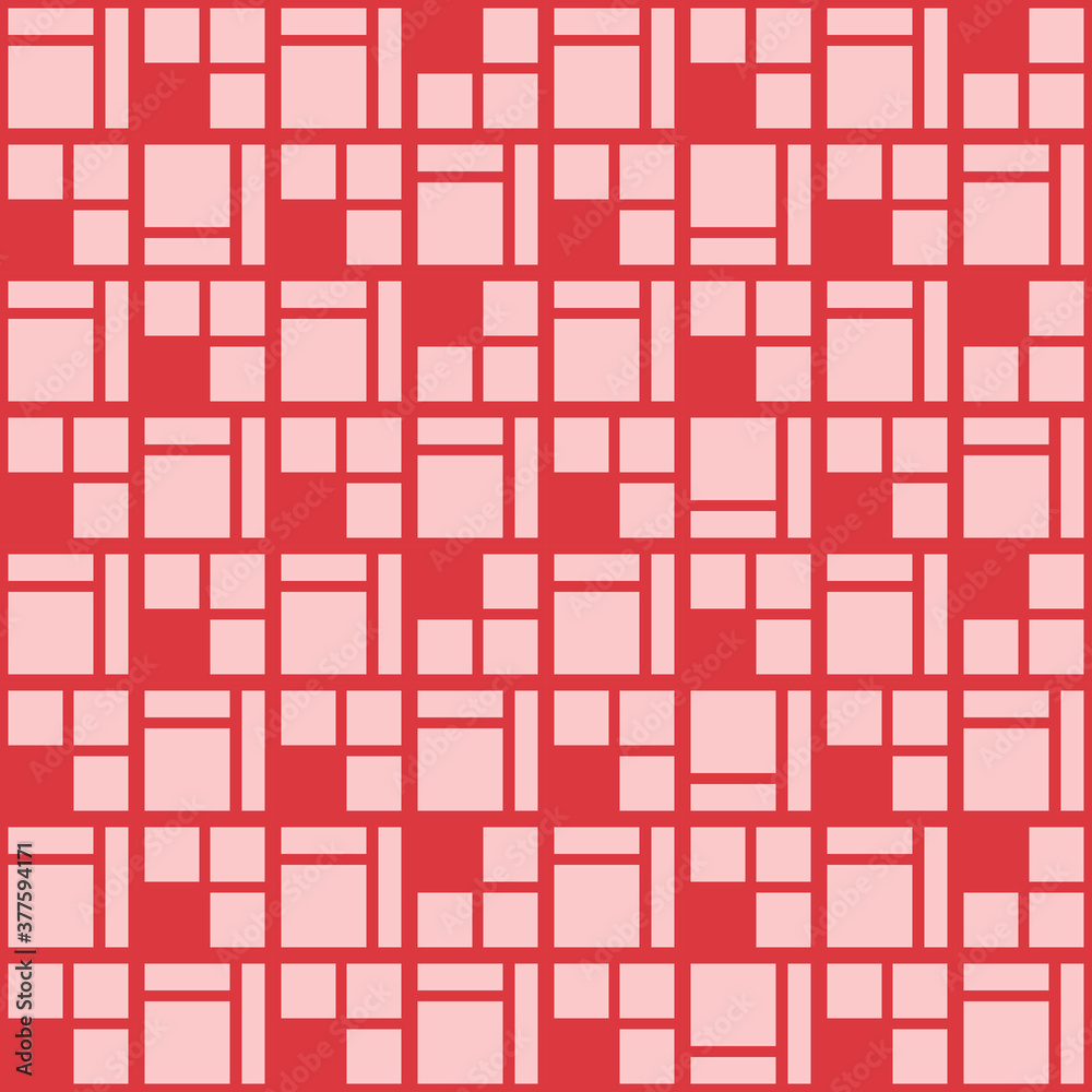Fototapeta premium Random Square Seamless Repeat Pattern Background