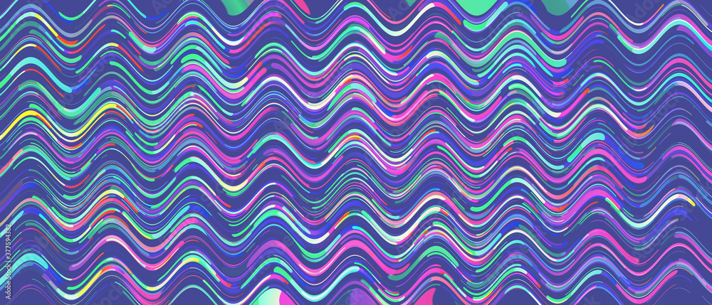 Wavy colorful pattern