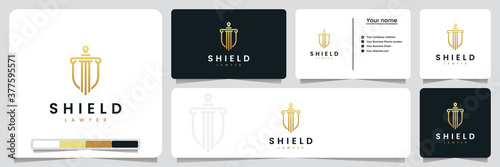 shield lawyer ,for your safety, logo design inspiration
