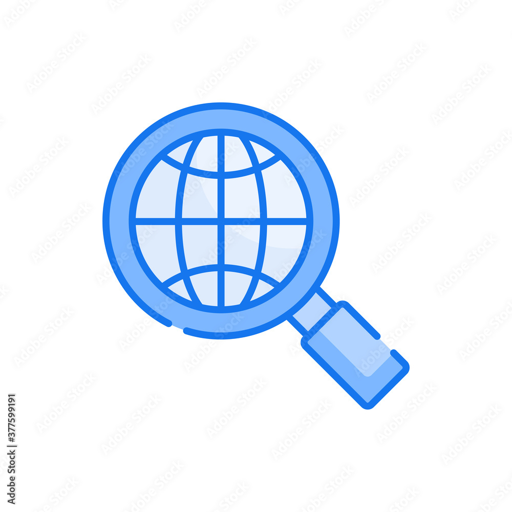 Global Research blue color style icon. Banking and Finance symbol EPS 10 file. Global Research blue color style icon. Banking and Finance symbol EPS 10 file.