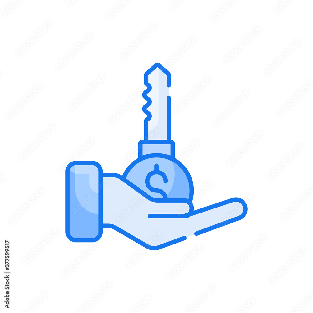 Key to Success blue color style icon. Banking and Finance symbol EPS 10 file. Key to Success blue color style icon. Banking and Finance symbol EPS 10 file.