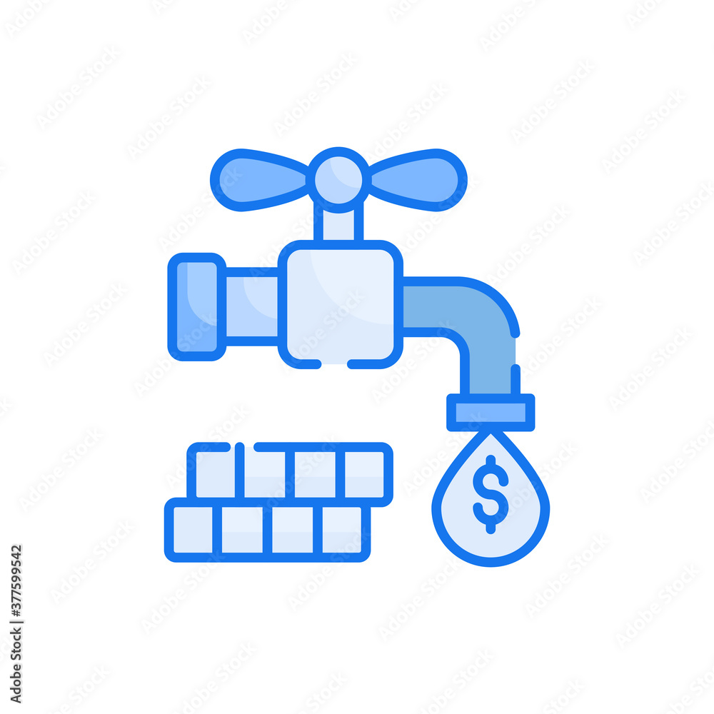Passive blue color style icon. Banking and Finance symbol EPS 10 file. Passive blue color style icon. Banking and Finance symbol EPS 10 file.