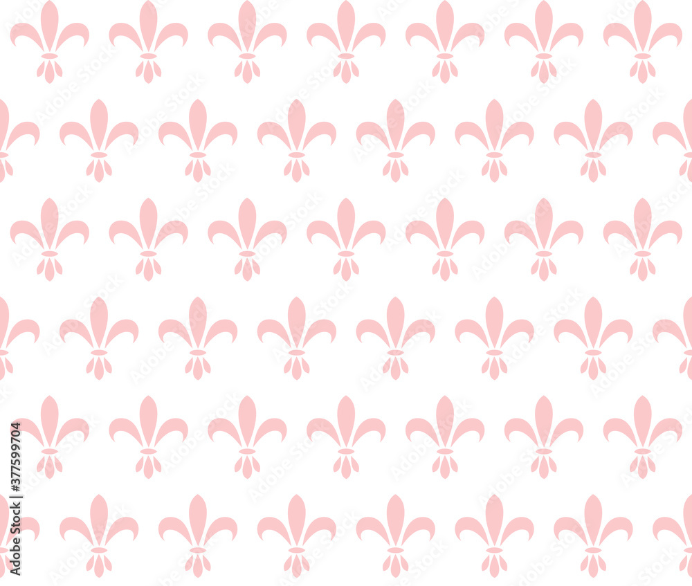 Fleur De Lis Seamless Repeat Pattern Background