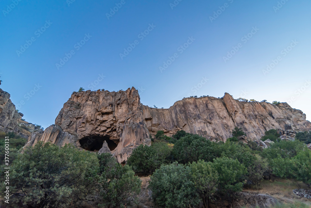 Ihlara Valley in Cappadocia. Peristrema Monastery is the most famous valley in Turkey for hiking excursions. Aksaray, Cappadocia, Turkey