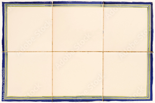 tile plaque in wall, street of Portugal