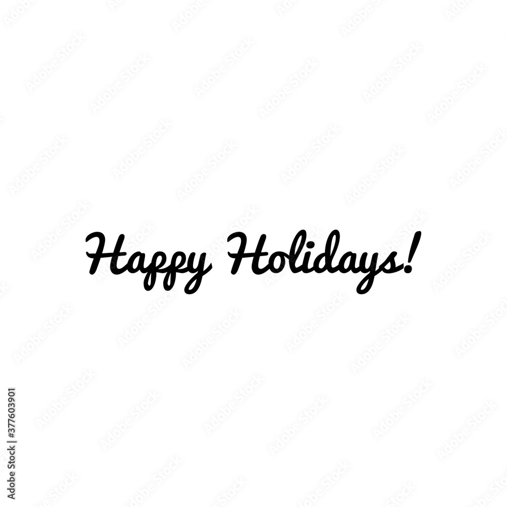 ''Happy holidays!'' illustration
