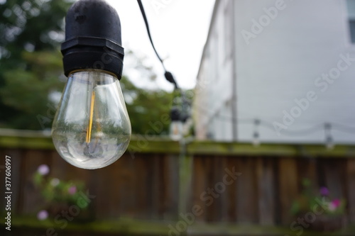 light bulb outside