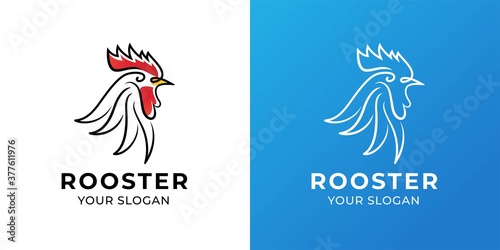 Rooster Logo design vector Inspiration