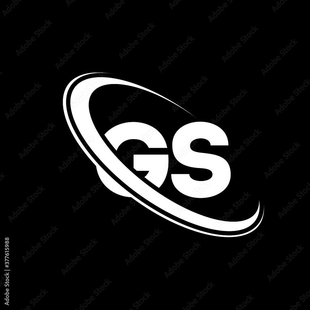 GS logo. G S design. White GS letter. GS/G S letter logo design ...