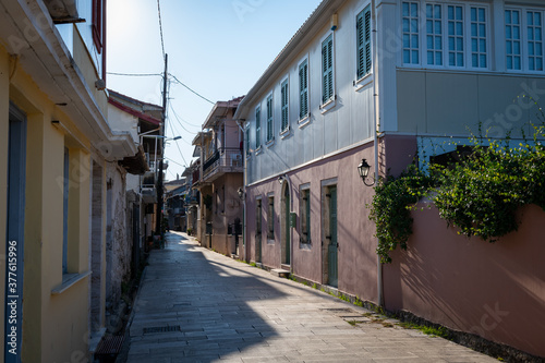 Fototapeta Naklejka Na Ścianę i Meble -  Side street on Lefkada island.
