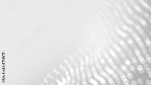 Dot white gray wave light technology texture background. Abstract big data digital concept. 3d rendering.