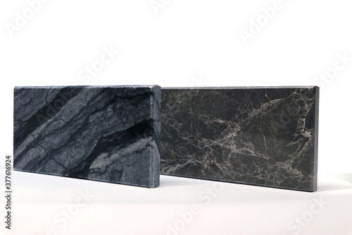 Surface of stone texture, Front view of color samples stone, Marble solid material for interior design.