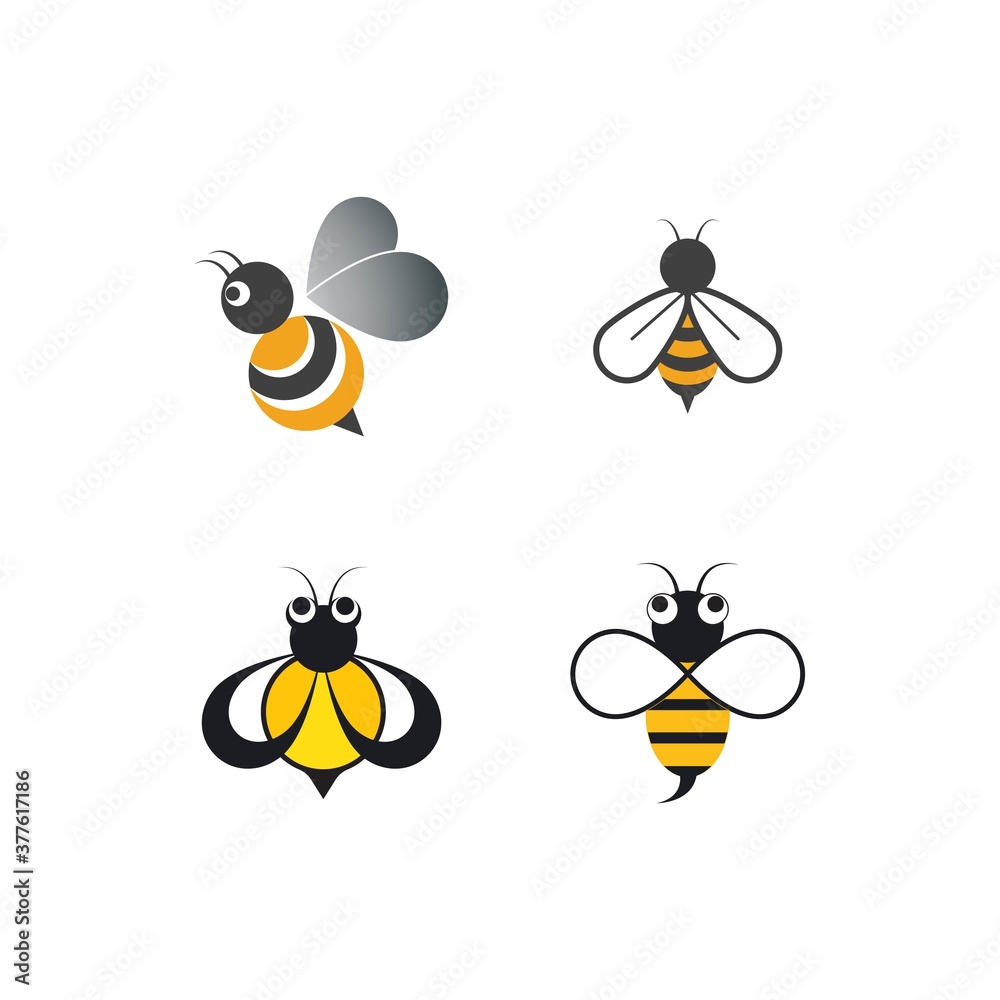 Obraz premium Bee Template vector
