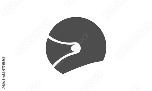 helmet logo vector