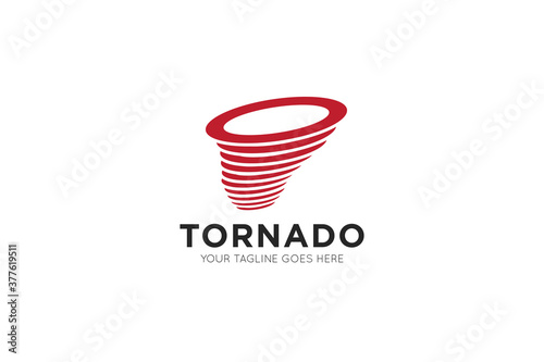 modern tornado logo, icon, symbol vector illustration design template