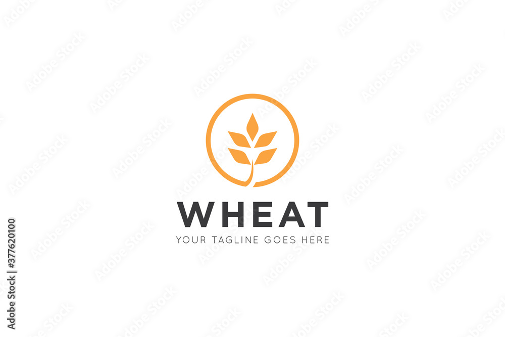 wheat logo, icon, symbol vector illustration design template