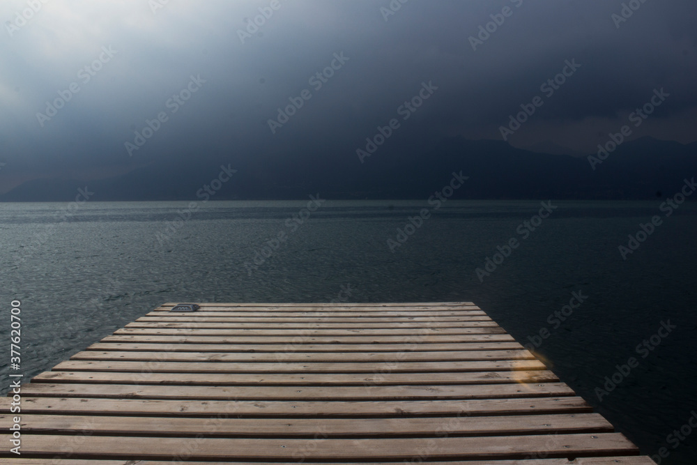 Obraz premium pier on the lake