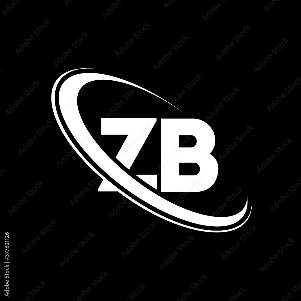 ZB Logo. Z B Design. White ZB Letter. ZB/Z B Letter Logo Design ...