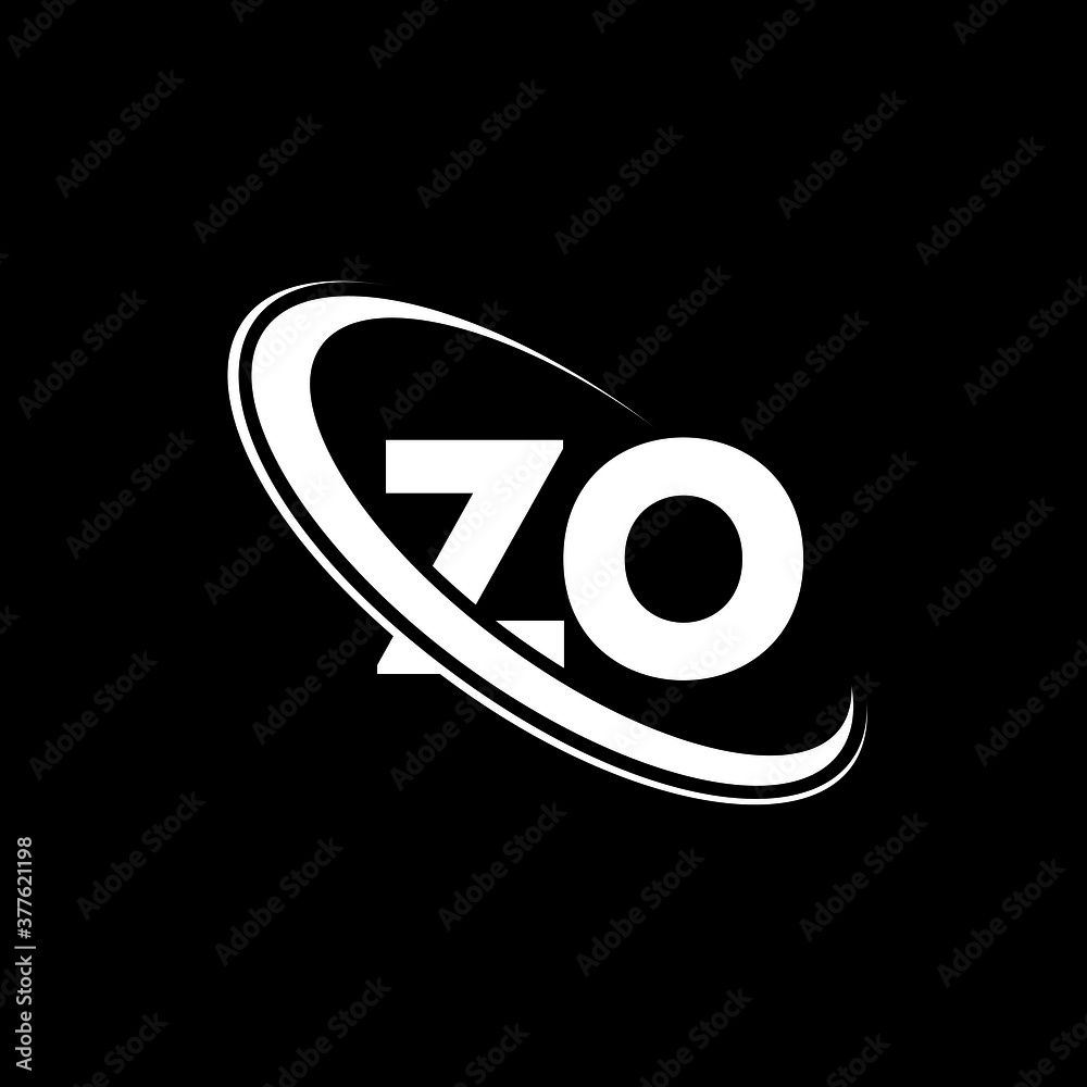 Zo logo z o design white zo letter zo z o letter logo design