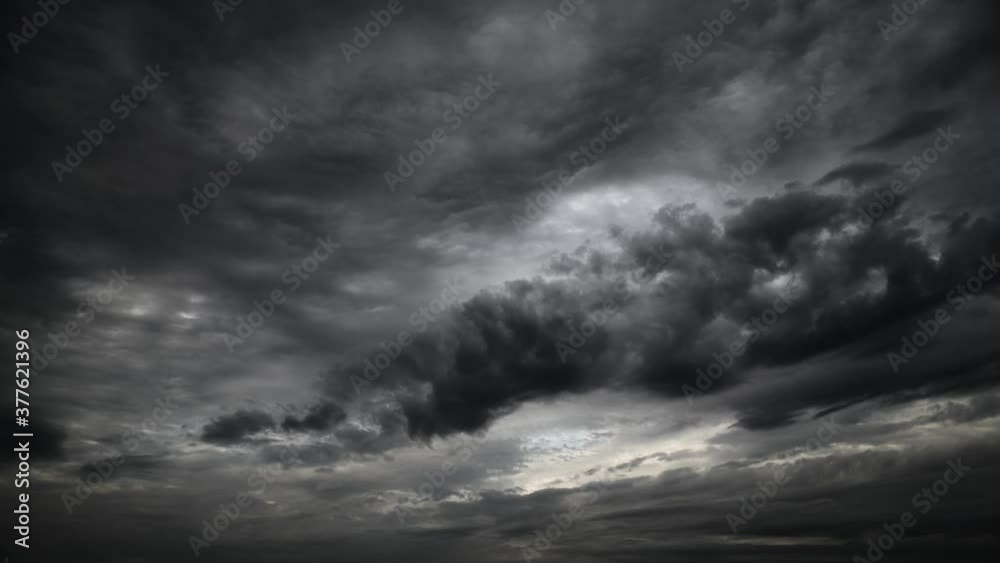 time lapse of a dark dramatic stormy sky