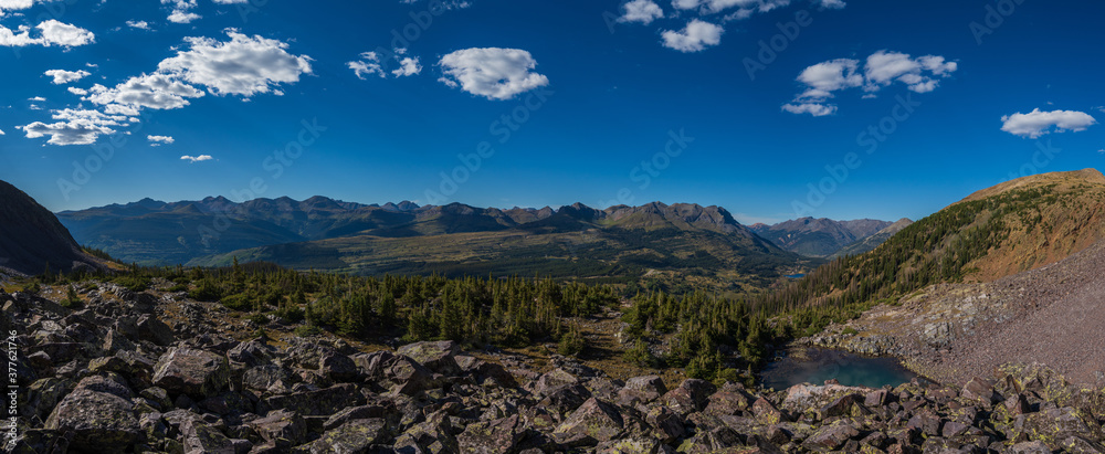 Panorama of the Colorado mountains