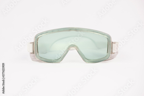 safety goggles in high key