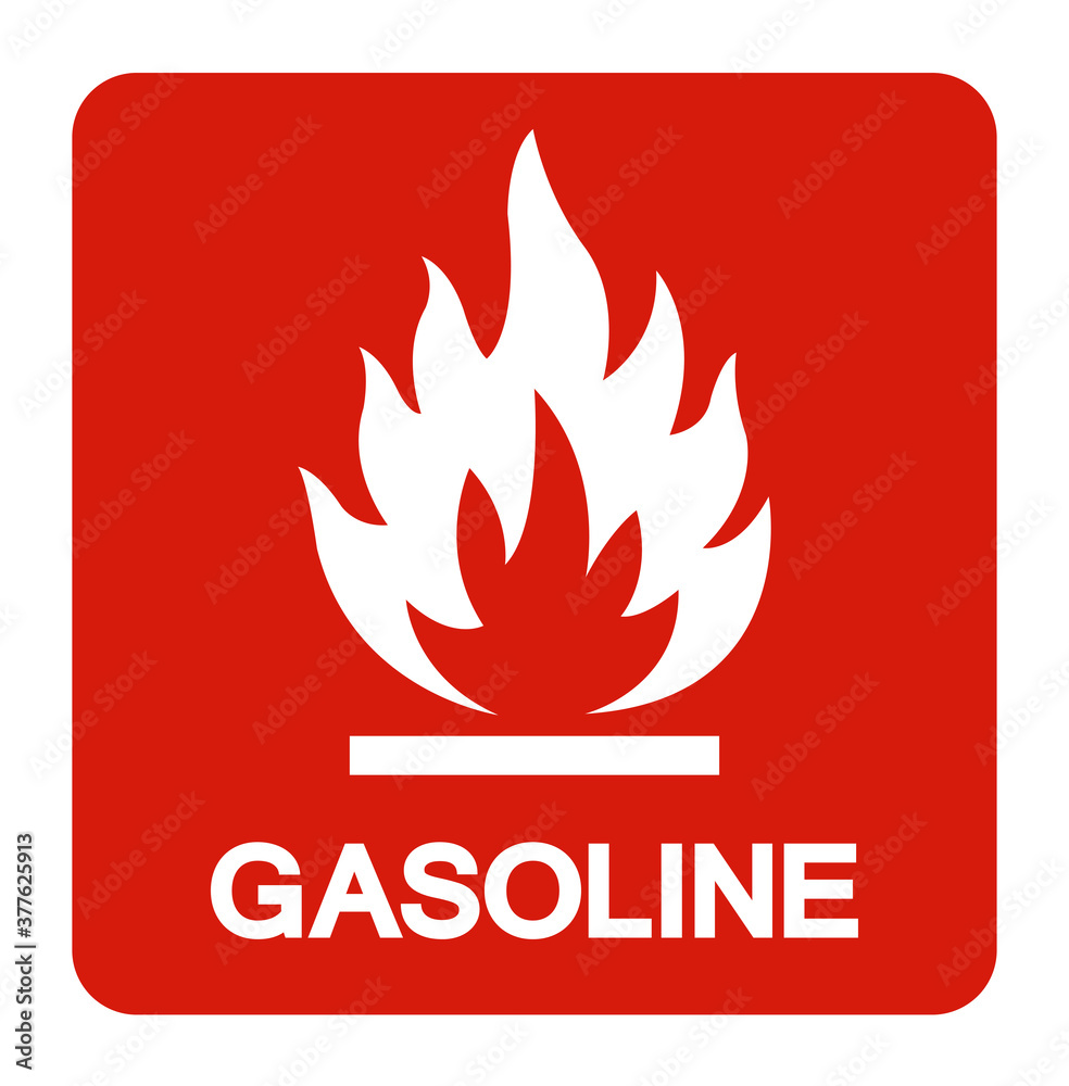 Gasoline Symbol Sign,Vector Illustration, Isolate On White Background, Label .EPS10