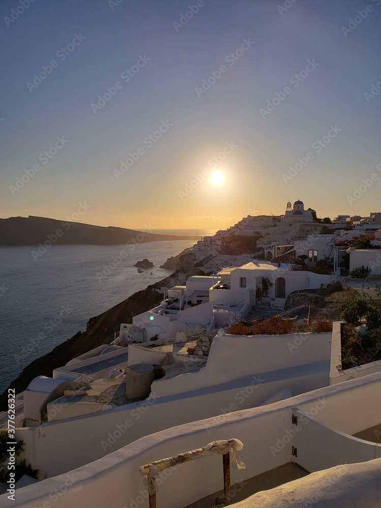 Fototapeta premium sunset in island