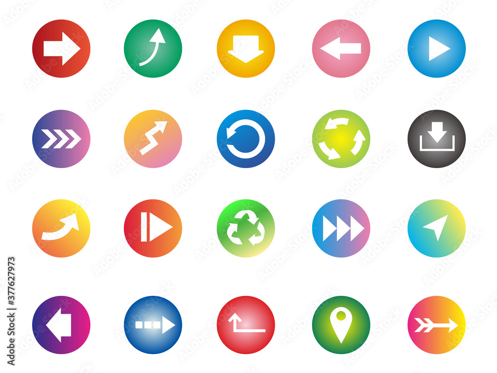 Arrow buttons material Arrow buttons material