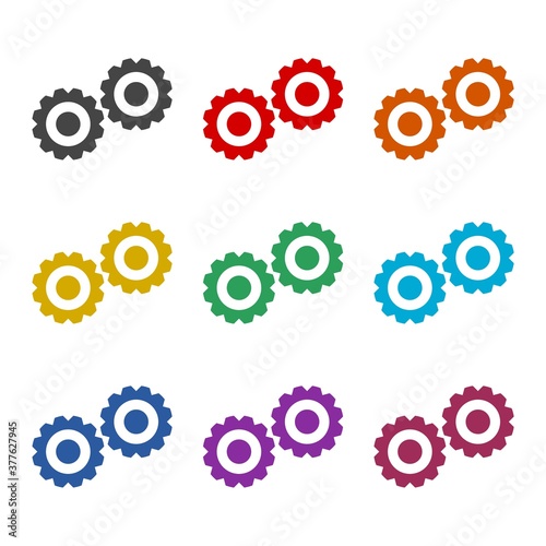 Gear Icon, color set