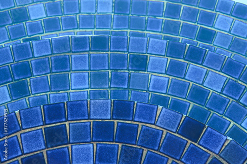 mosaic blue pool tiles